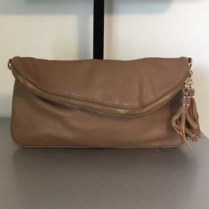 Le Chateau Beige Clutch & Crossbody
